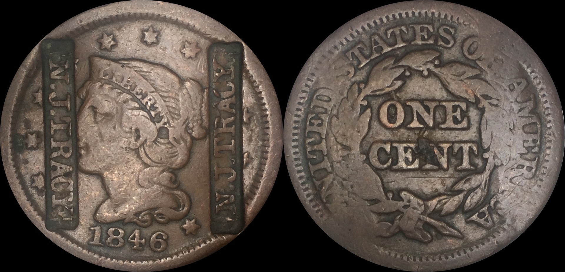 1846 large cent N. J. Tracy.jpg