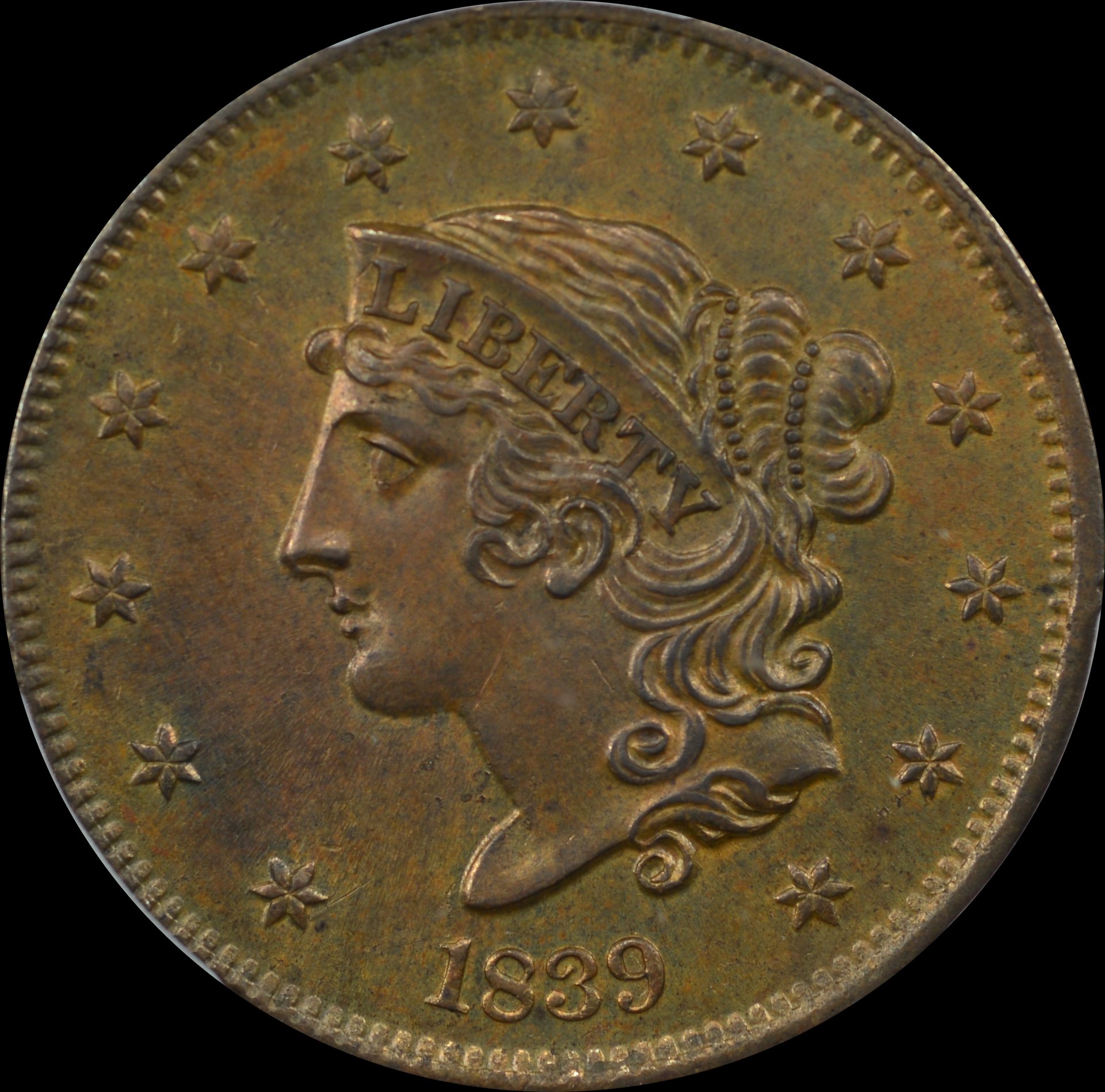 GTG-1839 N-13 Booby Head Large Cent | Coin Talk