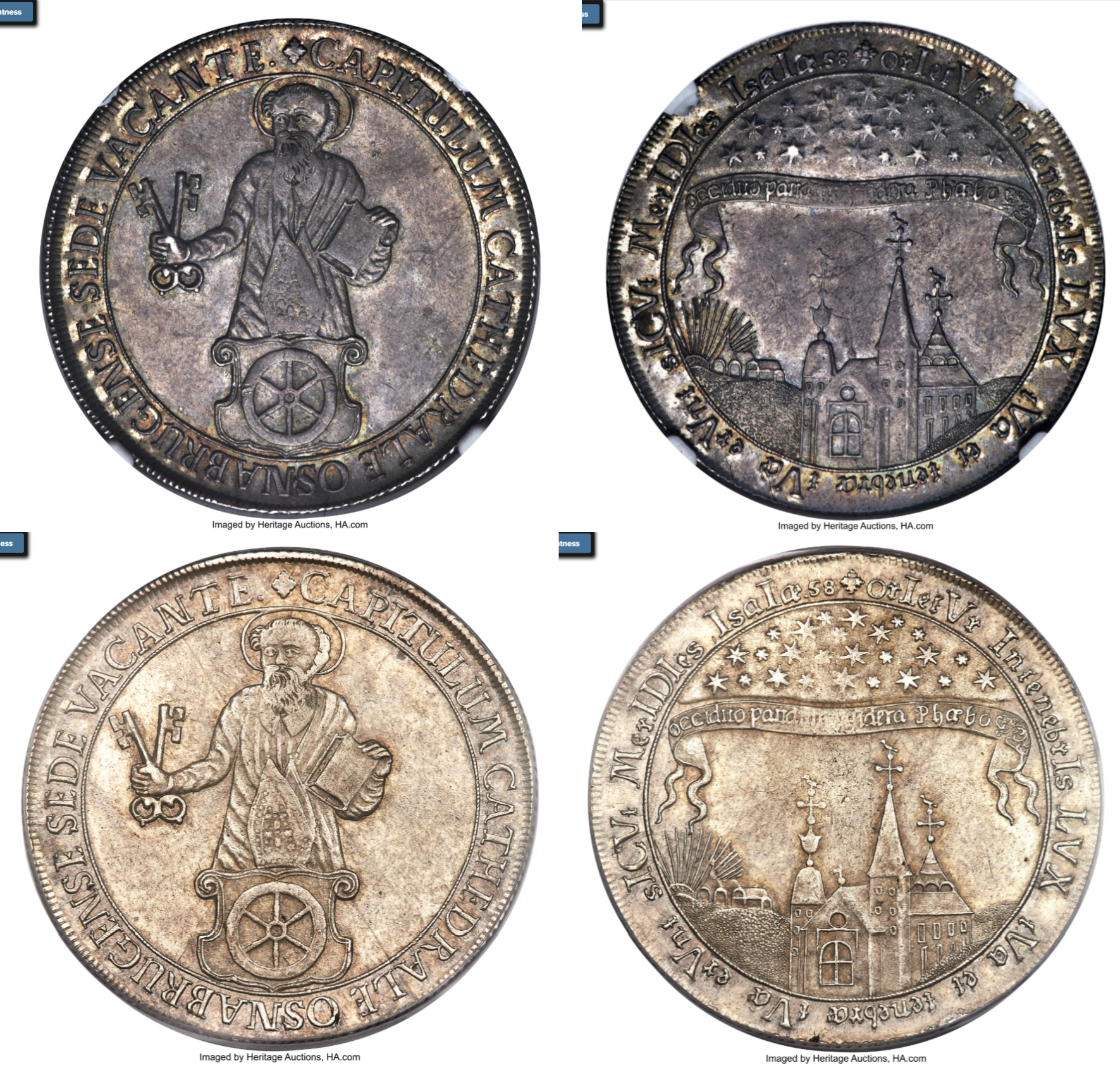 Sede Vacante coin PCGS AU55 vs NGC MS64+ | Coin Talk