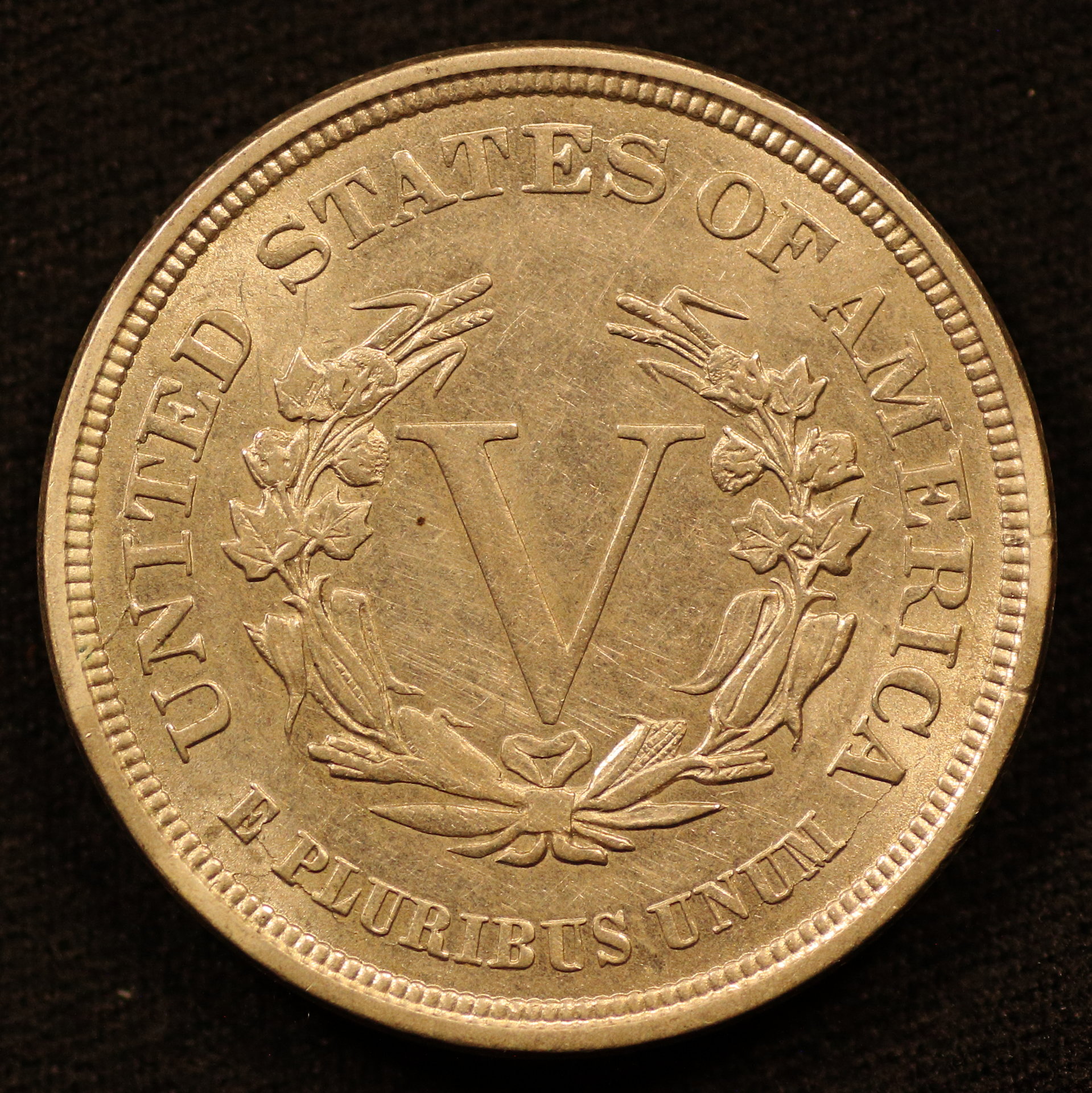 1883 Liberty Head No Cents Nickel Reverse
